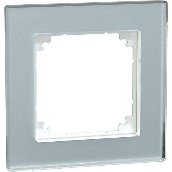 Merten Echtglasrahmen 1-fach Kristallweiß M-Plan MEG4010-2320